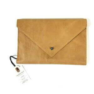 Hearth And Hand With Magnolia Leather Wallet Envelope Style Cognac Brown